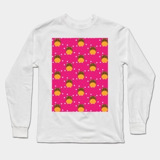 Cute Hamster Pet Cartoon Pattern, for hamster owners and lovers Long Sleeve T-Shirt